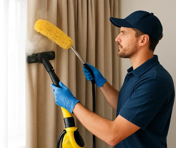 Trusted residential curtain cleaning technician Matty Curtain Cleaning raceview QLD